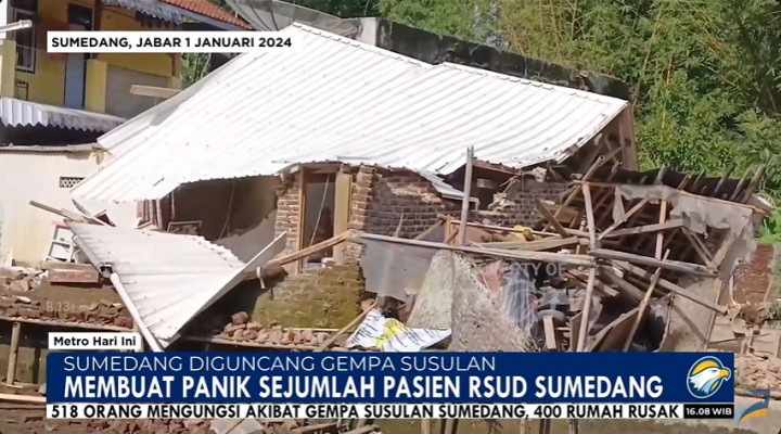 PVMBG: Gempa Susulan di Sumedang akibat Aktivasi Patahan Cileunyi Tanjungsari