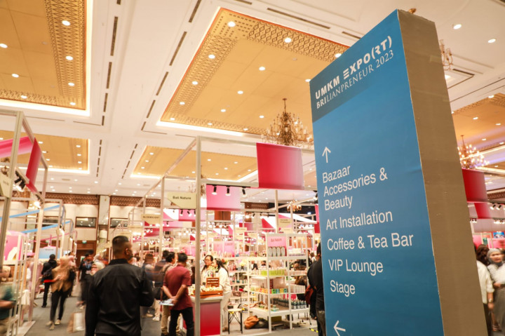 Produk Anyaman Raih Peluang Business Matching Di UMKM EXPO(RT) BRILIANPRENEUR 2023