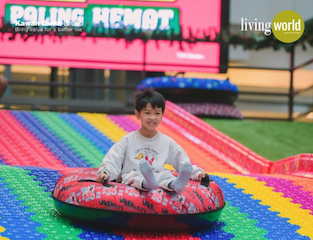 Living World Alam Sutera menghadirkan wahana bermain anak bertajuk ‘Santa Rainbow Slide Farm & Ball Pool’ di West Atrium (Foto:Dok)