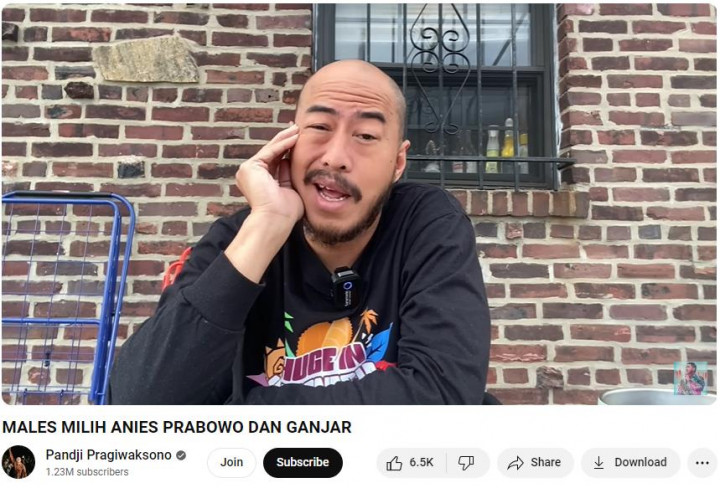 Pandji Pragiwaksono: Perangai Prabowo tak Tepat Pimpin Negeri Ini