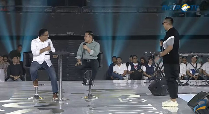 Singgung Mimpi Sahroni Mau Jadi Presiden, Anies: Kalau Mau Cepat ke MK