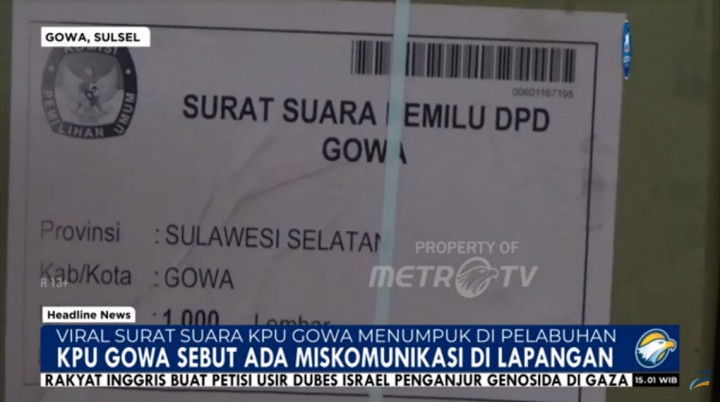 KPU Gowa Ungkap Alasan Ribuan Surat Suara Menumpuk di Pelabuhan Makassar