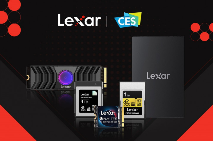 Lexar Pamer Lini Perangkat Memori Kamera dan Gaming di CES 2024