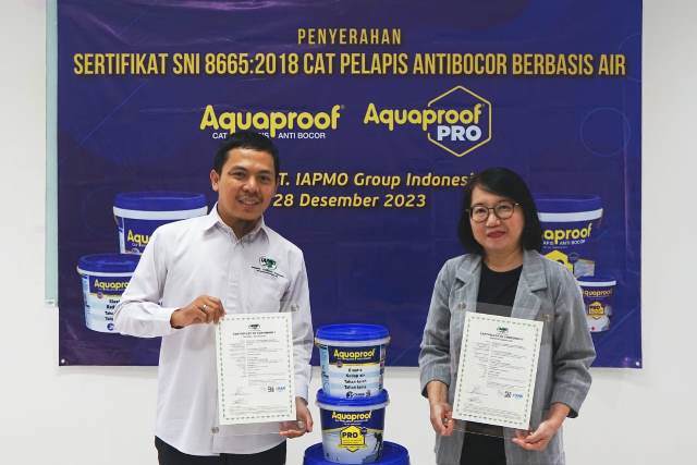 Aquaproof jadi pelopor dalam penerapan SNI cat pelapis antibocor berbasis air. (Foto: Dok. Istimewa)