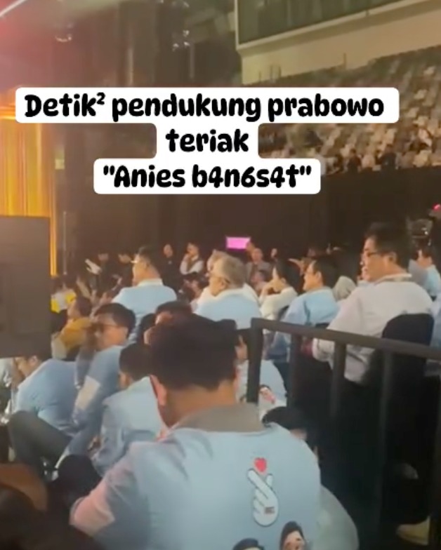 Viral Video Makian Pendukung Prabowo ke Anies Baswedan dalam Debat Capres