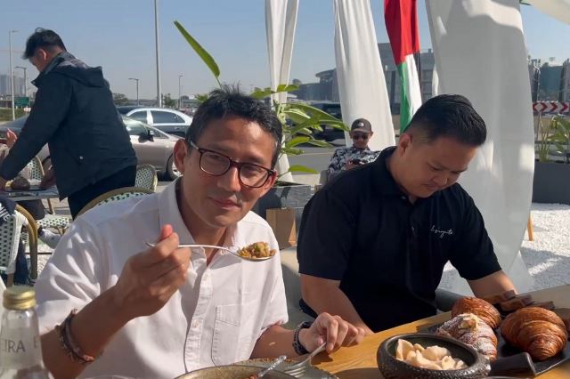 Menparekraf dorong lebih banyak anak-anak muda dan diaspora Indonesia untuk optimis kembangkan bisnis kuliner. (Foto: Dok. Birkom Kemenparekraf)