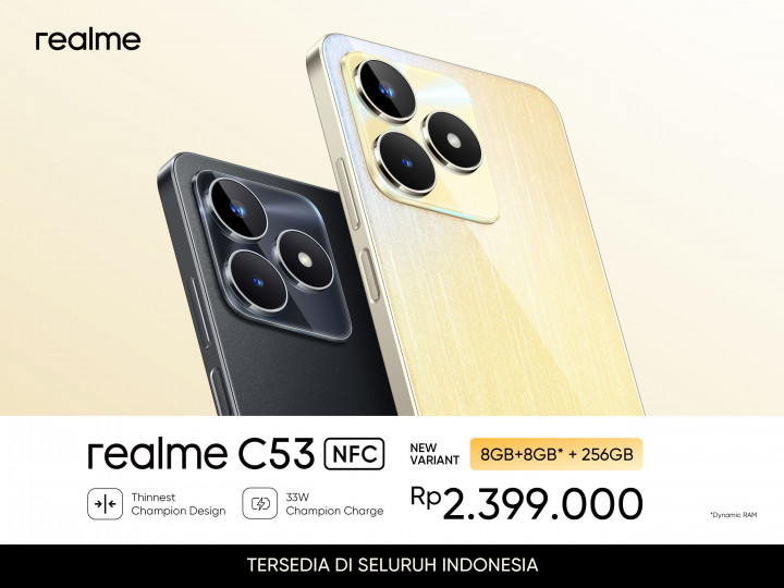 realme C53 Jadi Hape Terlaris di Asia Tenggara, Ini Spesifikasinya