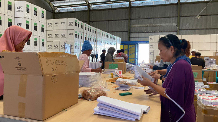 KPU Kabupaten Malang Temukan 504 Surat Suara Pemilu Rusak