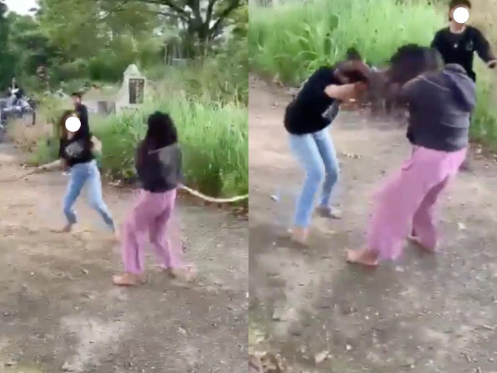 Viral Duel 2 Perempuan di Jalan, Saling Pukul hingga Pakai Sajam