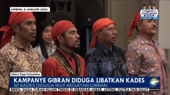 Bawaslu Maluku Usut Dugaan Pelanggaran Kampanye Gibran yang Libatkan 30 Kades