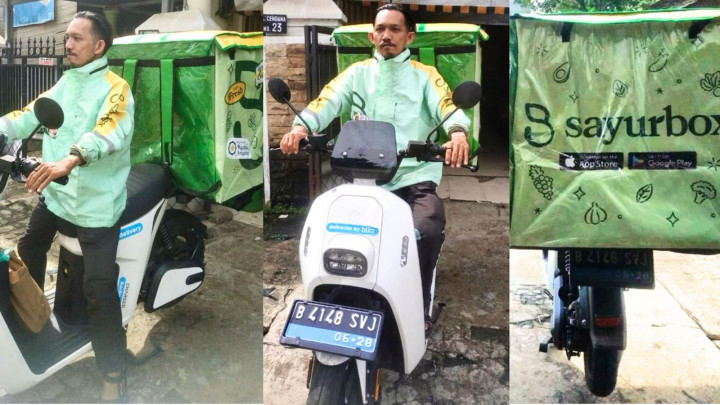 Blitz Pasok Motor Listrik Armada Sayurbox