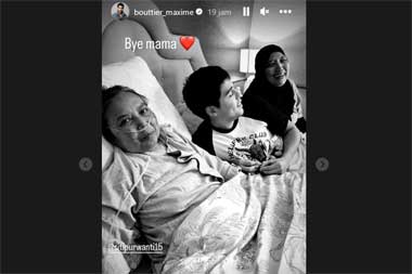 Keluarga Maxime Bouttier Beri Ucapan Terima Kasih ke Luna Maya