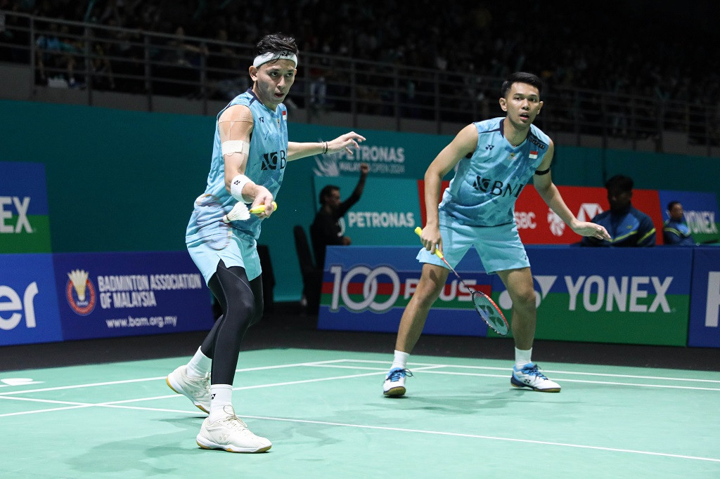 Fajar/Rian struggle to qualify for second round of Indian Open 2024