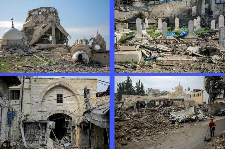 Agresi Israel, Ratusan Situs Bersejarah di Palestina Hancur