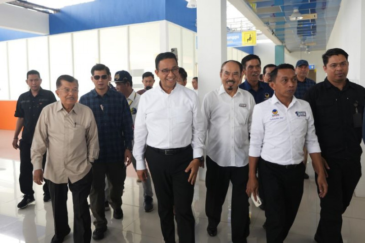 JK Dampingi Anies Berkampanye di Tanah Kelahirannya