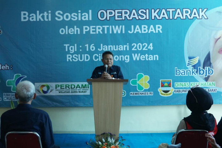 Selalu Dekat dengan Masyarakat, Pos Indonesia dan Pertiwi Jabar Fasilitasi Operasi Katarak Gratis