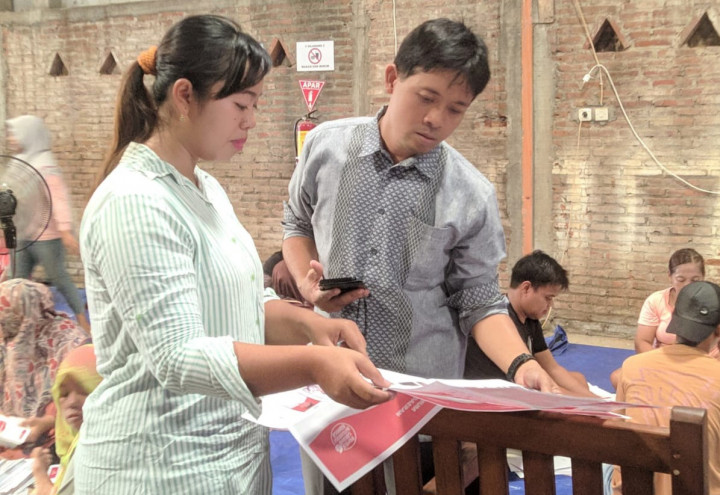 Proses Sorlip Surat Suara di KPU Jepara Rampung