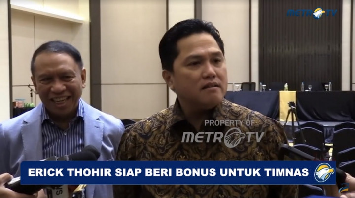 Erick Thohir Janjikan Bonus jika Timnas Unggul vs Vietnam dan Jepang di Piala Asia