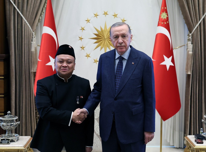 Terima Surat Kepercayaan dari Dubes Rizal, Erdogan Doakan Pemilu RI Lancar