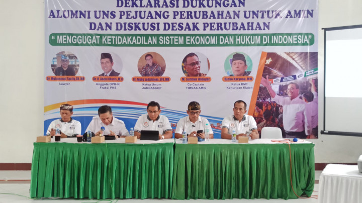 Alumni UNS Pejuang Perubahan di Solo Deklarasi Dukung AMIN