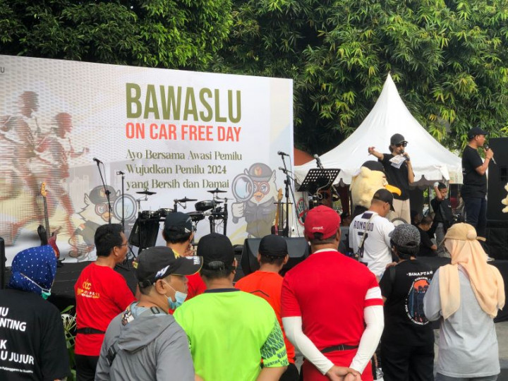 Bawaslu on CFD, Peserta Sosialisasikan Pemilu Bersih