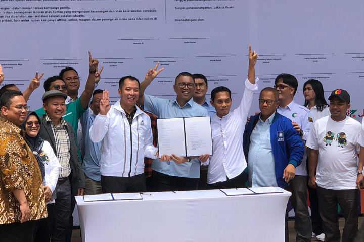 Momen Bawaslu Kampanye Pemilu Damai Berintegritas