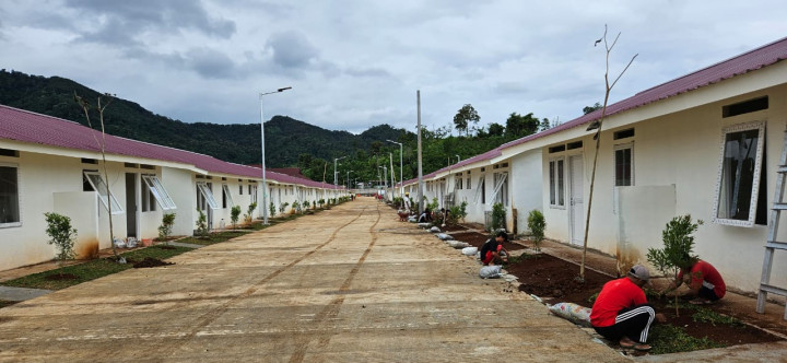 Hunian Tahap 3 Korban Bencana di Cianjur Hampir Rampung