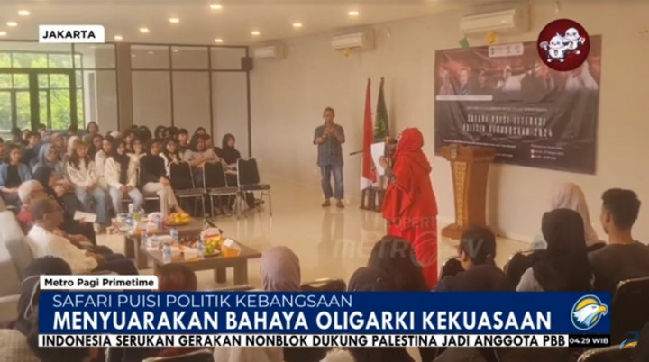 Sastrawan Senior Bikin Safari Puisi Politik Kebangsaan Lawan Oligarki