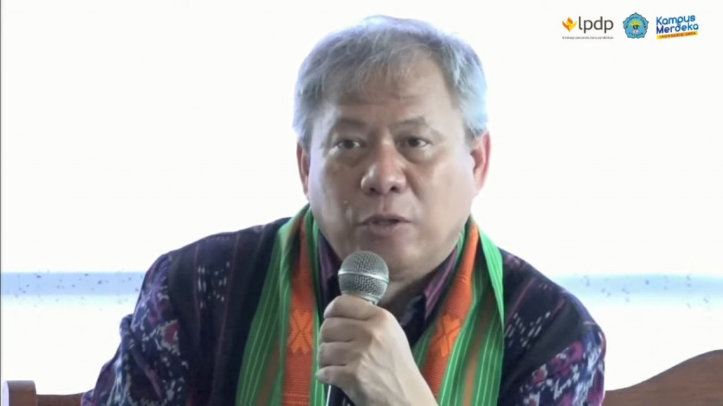 Direktur Beasiswa LPDP, Dwi Larso. DOK YouTube Humas Unimor