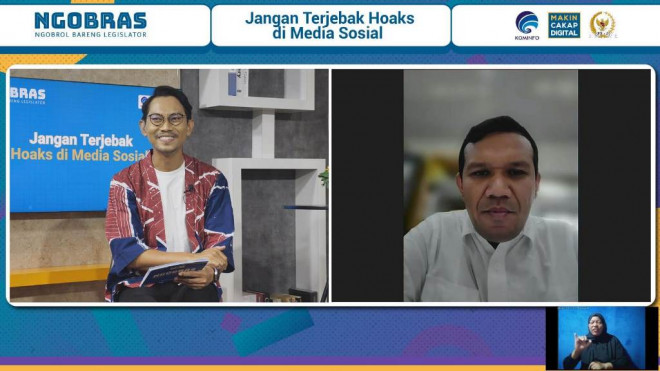 Tangkapan layar webinar