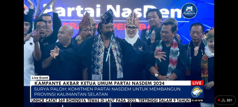 Surya Paloh Sampaikan Komitmen Caleg NasDem Bangun Kalsel