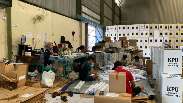 KPU Kabupaten Malang Mulai Packing Logistik Pemilu 2024