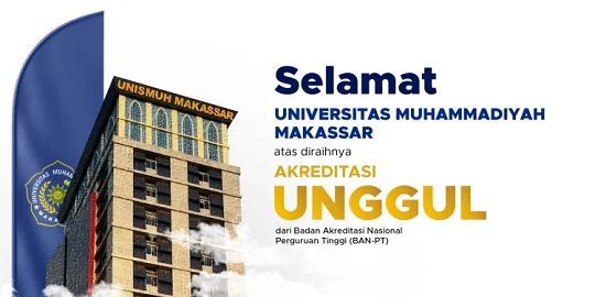 Selamat! Unismuh Makassar Raih Akreditasi Unggul dari BAN-PT