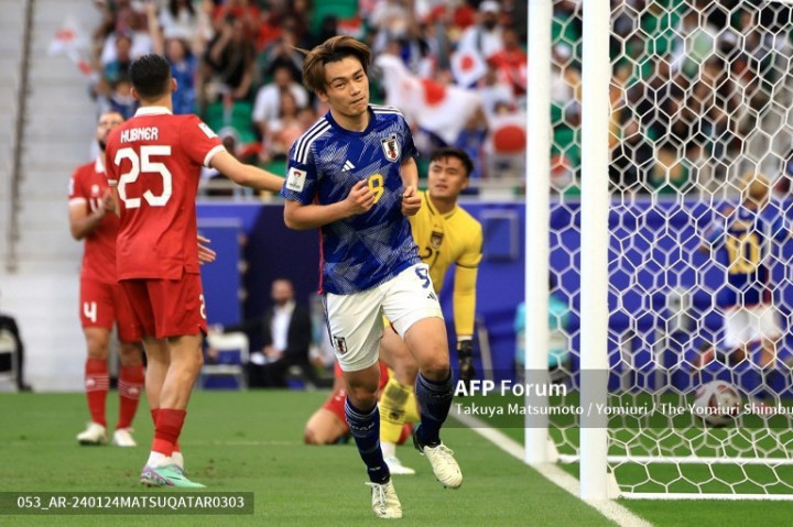Piala Asia 2023: <i>Hattrick</i> Ayase Ueda Warnai Kemenangan 3-1 Jepang atas Indonesia