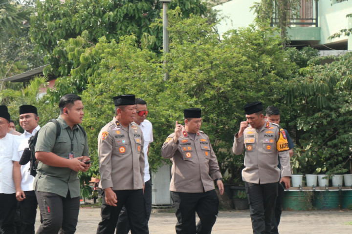 Jelang Pemilu, Polri Sambangi Ponpes Bumi Shalawat Sidoarjo