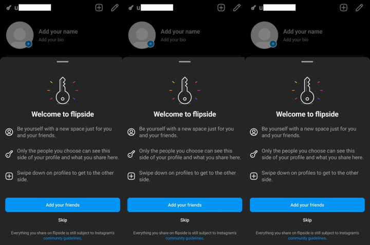 Instagram Uji Fitur Flipside