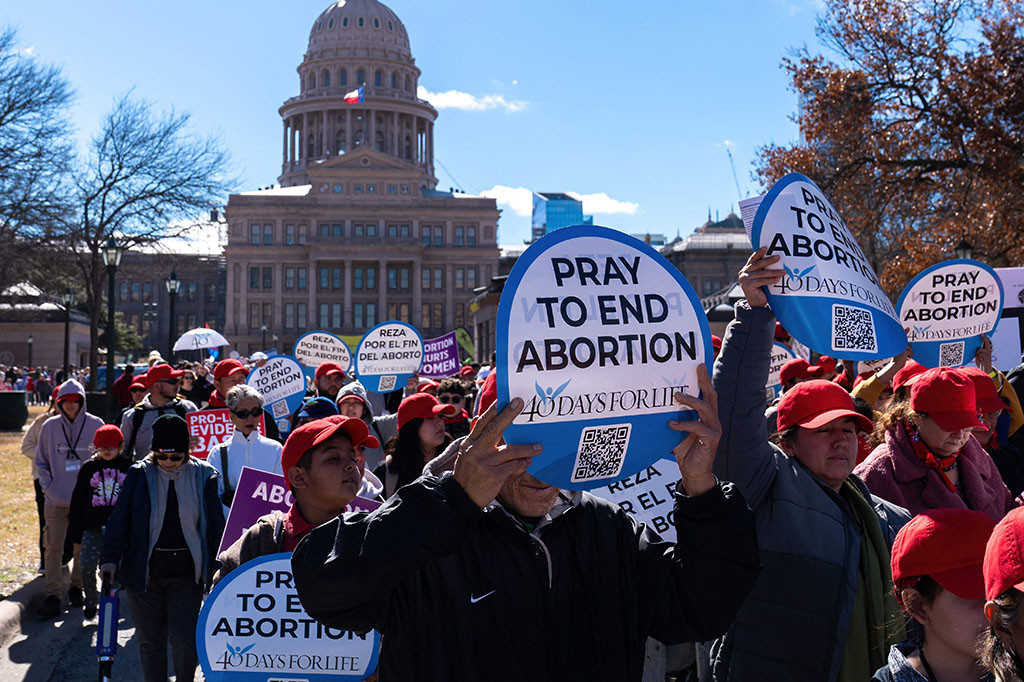 Ribuan Orang Berunjuk Rasa Anti-Aborsi di Texas