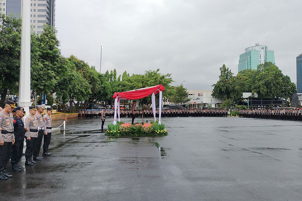 Polda Metro Jaya Gelar Apel Pasukan Pengamanan TPS