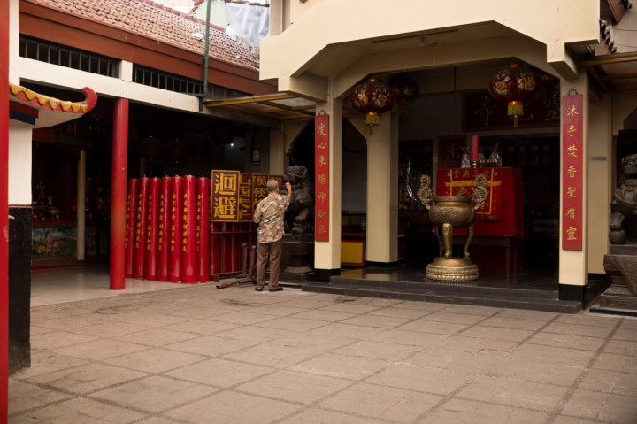 Sambut Imlek, Vihara Dharma Ramsi Bandung Bersolek