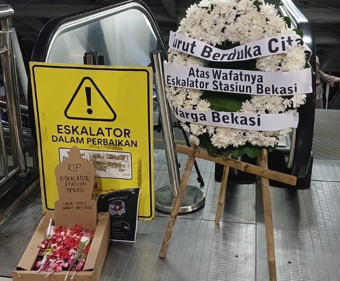 Viral Eskalator Stasiun Bekasi Rusak Selama 100 Hari, Kemenhub Minta Maaf