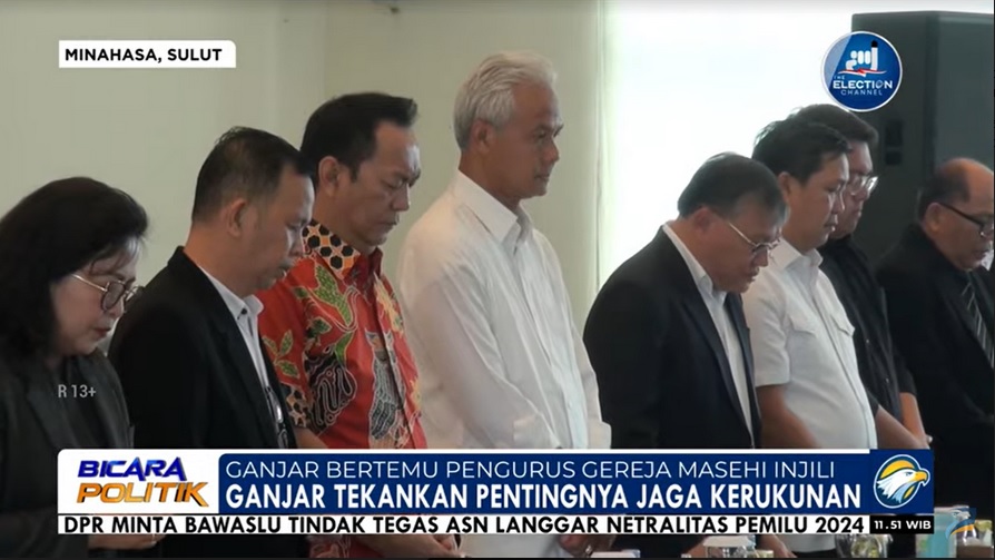 Ganjar Kunjungi Gereja Masehi Injili di Minahasa, Puji Contoh Keberagaman