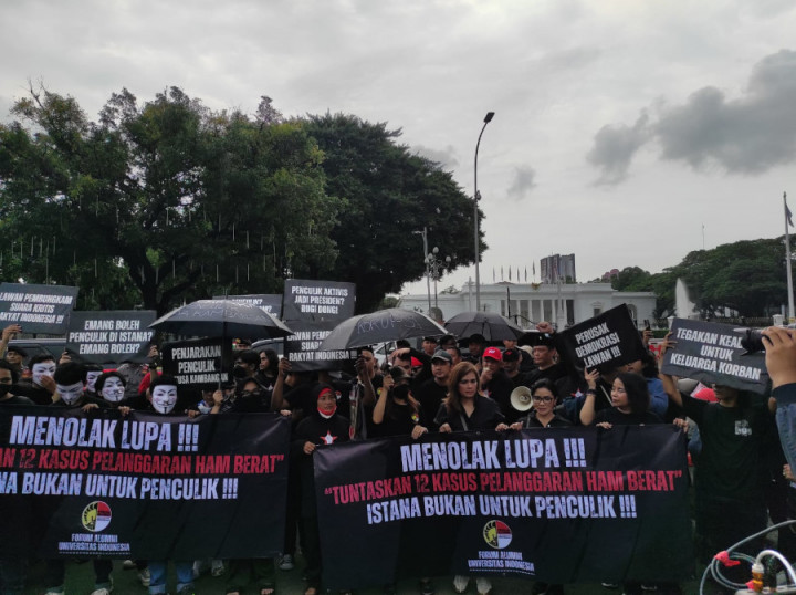 Ribuan Aktivis Geruduk Istana, Barikade 98: Kita Jaga dari Pelanggar HAM