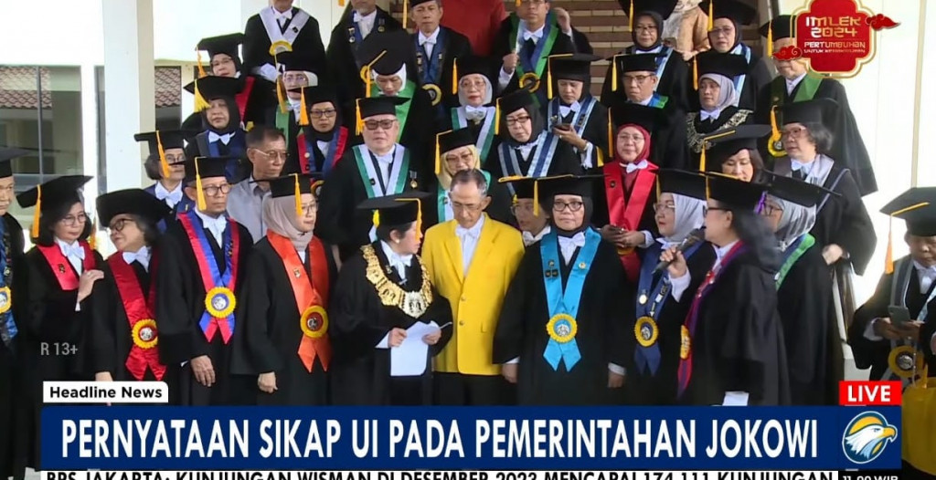 Guru Besar Universitas Indonesia Soroti Hilangnya Etika Bernegara