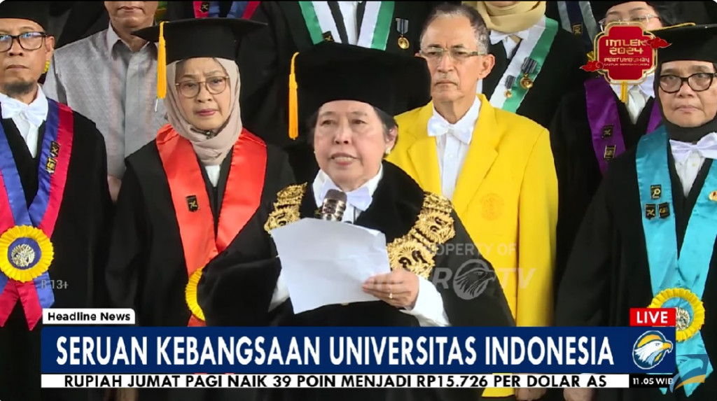 Ketua Dewan Guru Besar Universitas Indonesia, Harkristuti Harkrisnowo. Foto: Metro TV