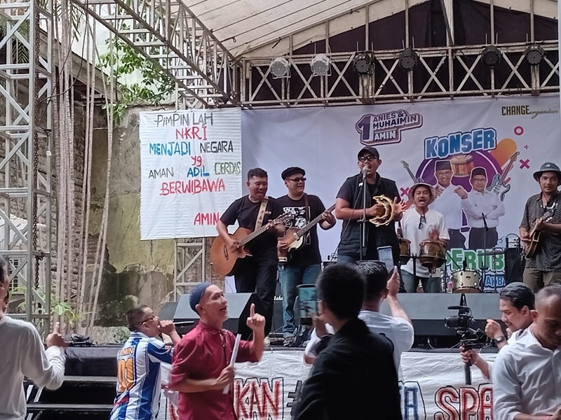 Markas Pemenangan Anies-Muhaimin Dipadati Penonton Konser Kawal Perubahan