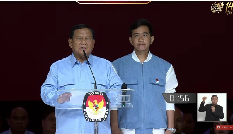 Paslon No 2, Prabowo Subianto-Gibran Rakabuming. Dok. Ist