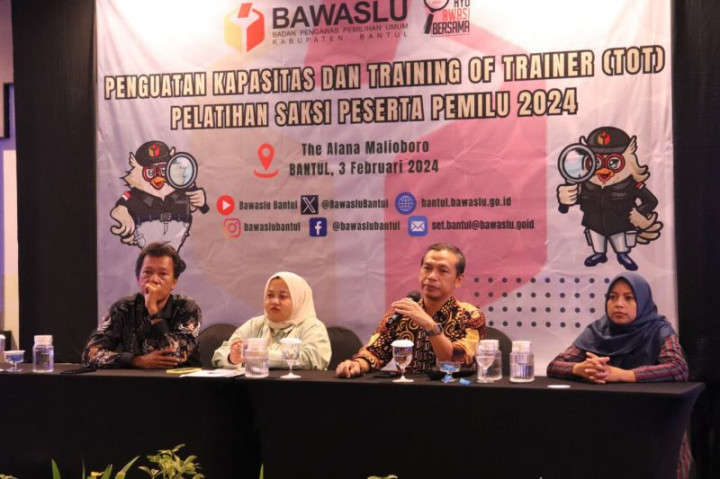 Bawaslu Bantul Kuatkan Pemahaman Saksi untuk Kawal Pemungutan Suara