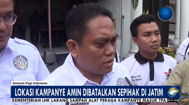 Timnas AMIN Laporkan Pembatalan Sepihak Kampanye Akbar di Pasuruan