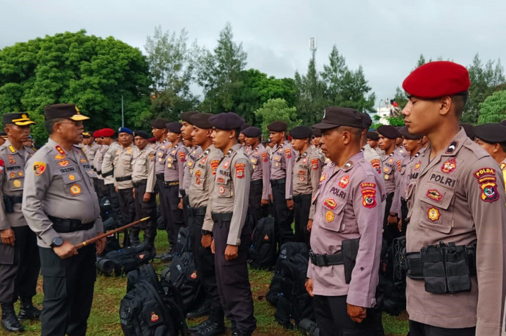 Polda NTT Kirim 414 Personel Amankan TPS Sangat Rawan