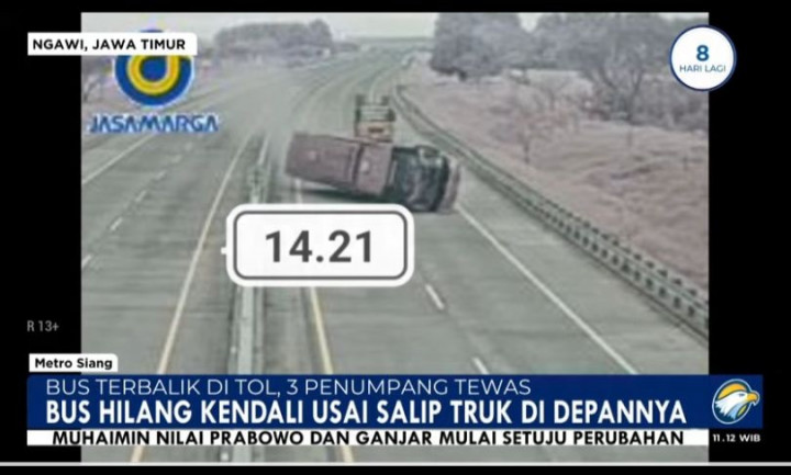 Kecelakaan Maut Bus Rombongan Partai Hanura Akibat Sopir Hilang Kendali